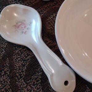 Tea Rose by Pfaltzgraff USA spoon rest holder
